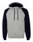JERZEES® Nublend Colorblocked Long Sleeve Raglan Hooded Sweatshirt